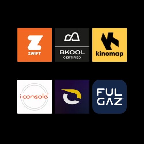 Toorx SRX-REBEL Smart Bike in Aktion, Detailansicht der Konsole, Toorx SRX-REBEL im Wohnzimmer