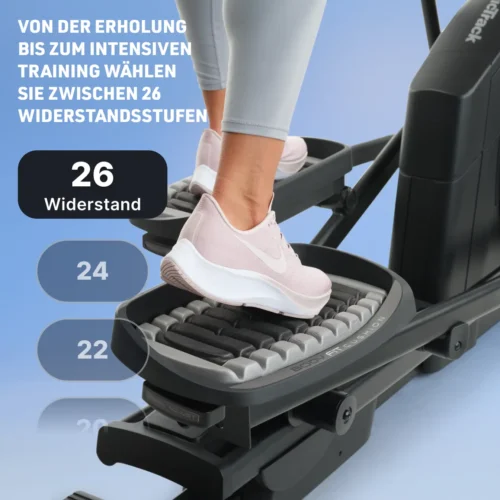 NordicTrack AirGlide 14i Crosstrainer mit 14’’ Touchscreen, Steigung -5 % bis +15 % und iFIT
