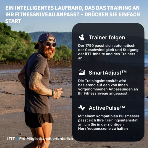 NordicTrack Commercial 1750 Laufband mit 4,25 CHP Motor, 20 km/h Spitzengeschwindigkeit, 16 Zoll Touchscreen und iFit Integration