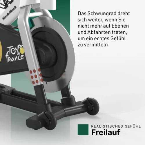 Tour de France Indoor Bike mit 24'' Touchscreen, Steigung bis 20 % und Profi-iFIT Workouts