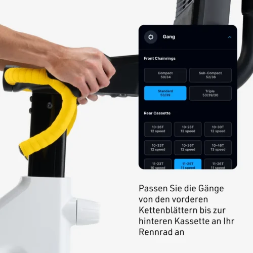 Tour de France Indoor Bike mit 24'' Touchscreen, Steigung bis 20 % und Profi-iFIT Workouts