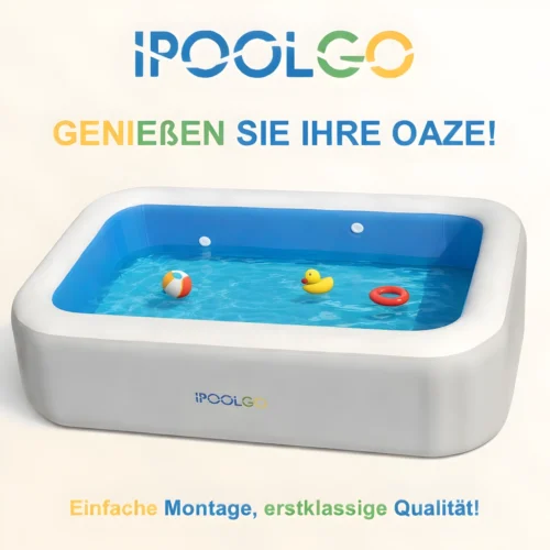 iPoolGo Rechteckpool 5 × 3 × 1,2 m | 8.700 l/h, 0,25 HP, Sandfilter 250 mm | Mehr Platz für echtes Sommerglück