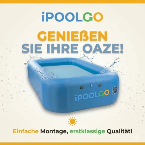 iPoolGo Rechteckpool 5 × 3 × 1,2 m | 8.700 l/h, 0,25 HP, Sandfilter 250 mm | Mehr Platz für echtes Sommerglück